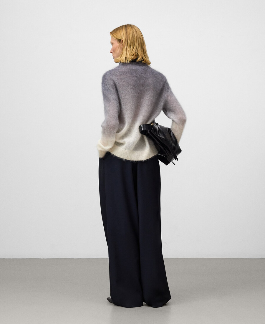 suéter de punto ombré para mujer