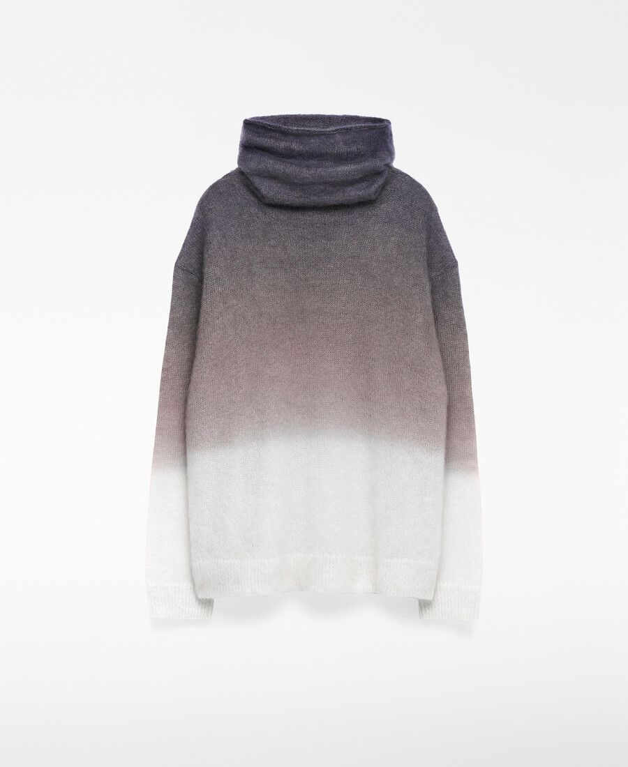 suéter de punto ombré para mujer