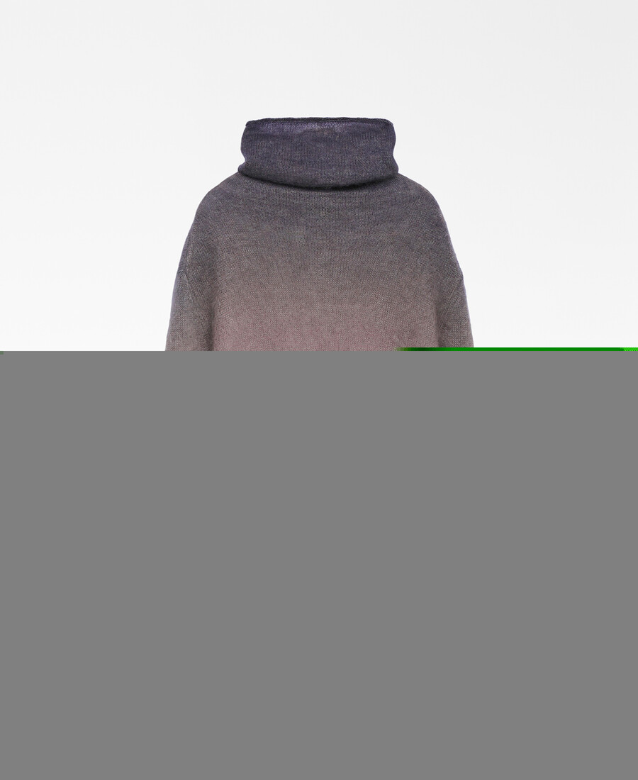 suéter de punto ombré para mujer