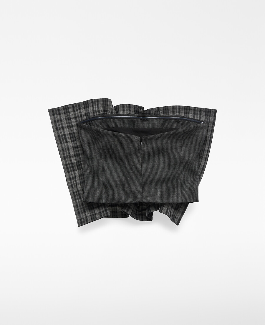 top sin tirantes con panel frontal para mujer
