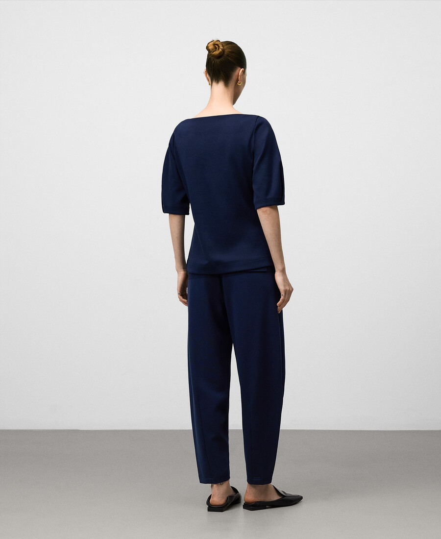 top escote barco mujer