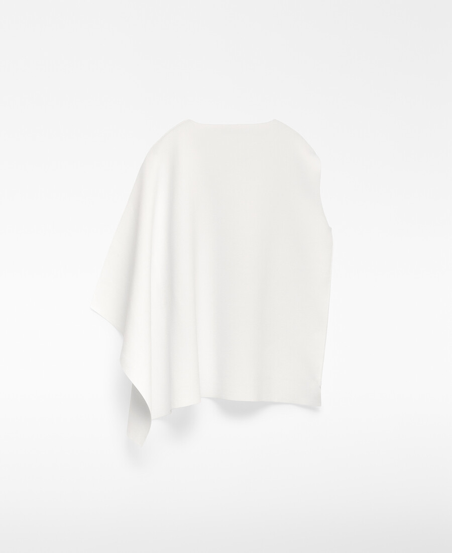 top con mangas sisa y godet lateral para mujer