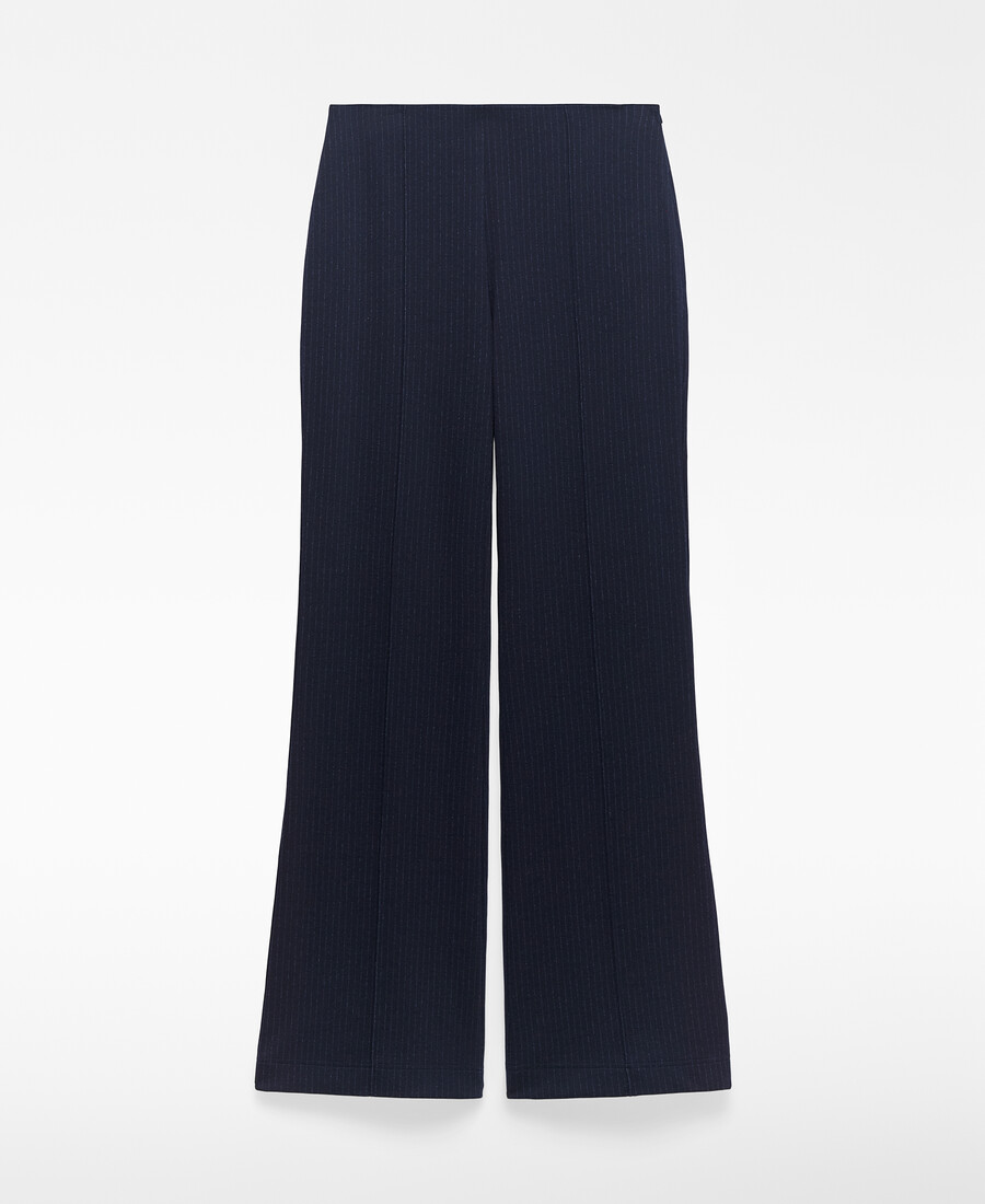 pantalón acampanado de rayas mujer