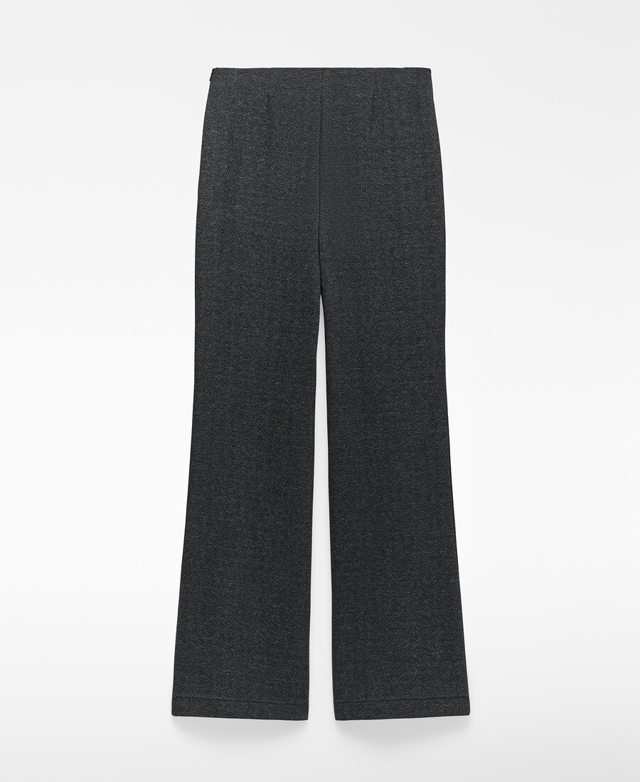 pantalones acampanados de espiga para mujer