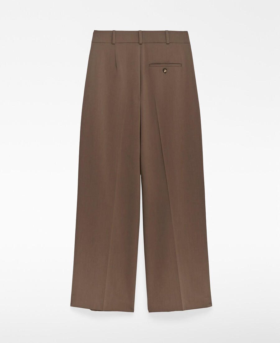 pantalones anchos de sastre para mujer