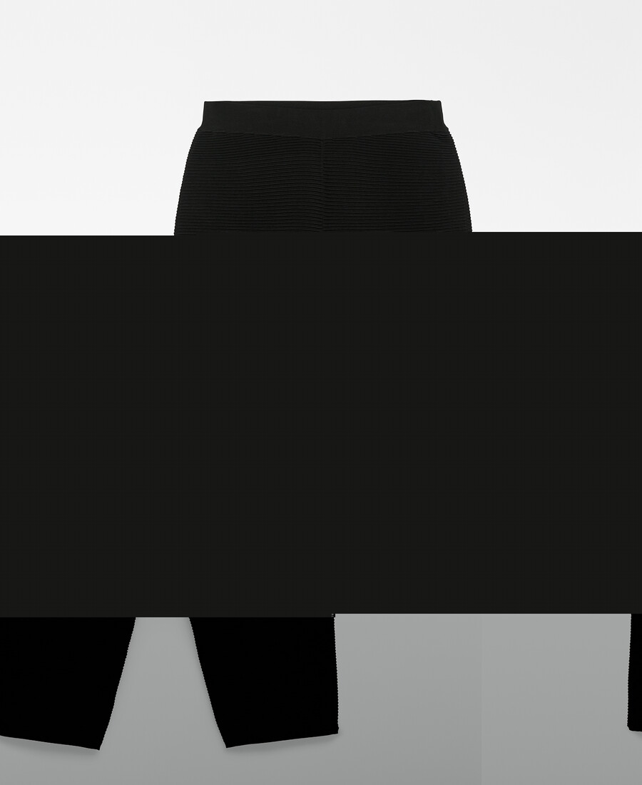 pantalón estructurado de corte barril para mujer