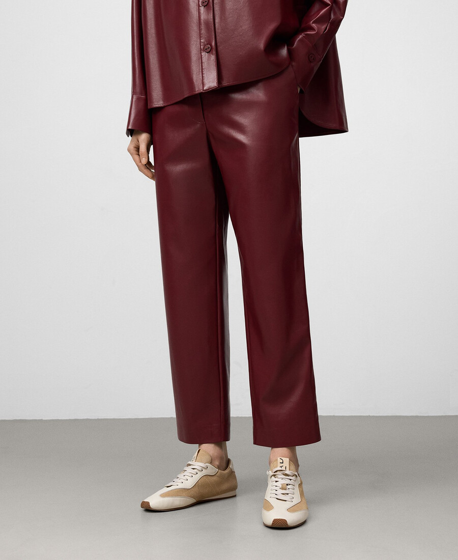pantalón recto mujer piel-no piel
