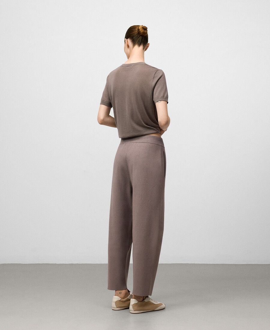 pantalón jogger de punto mujer