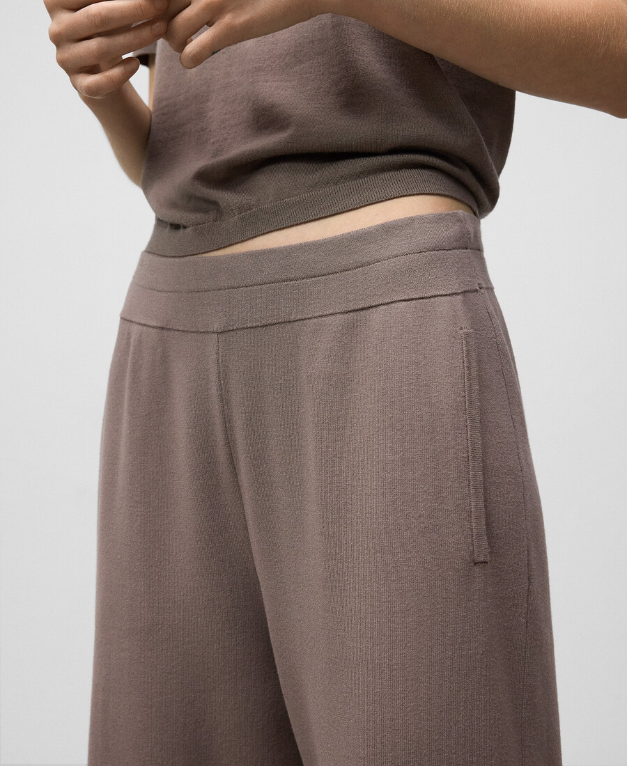 pantalón jogger de punto mujer