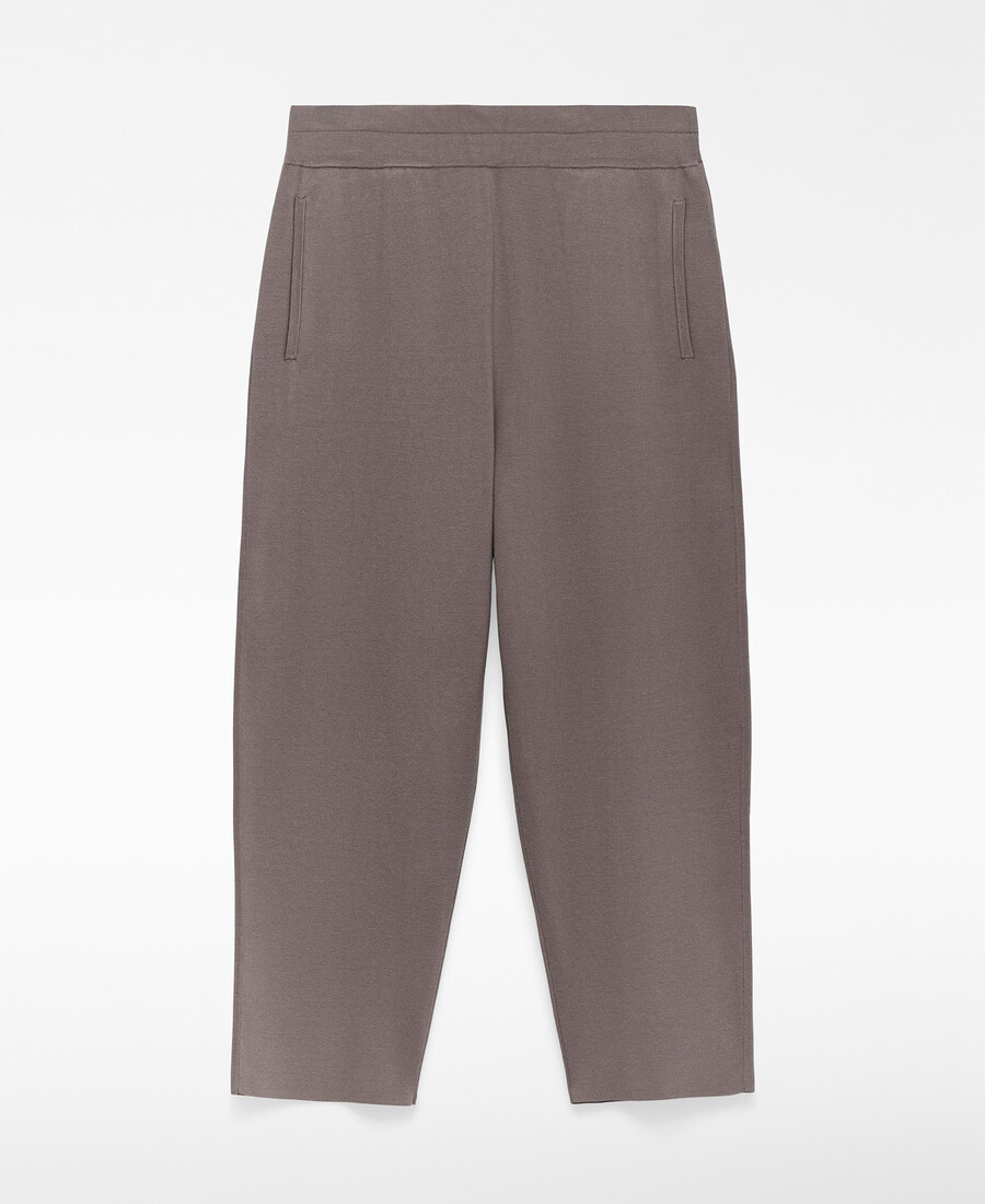 pantalón jogger de punto mujer