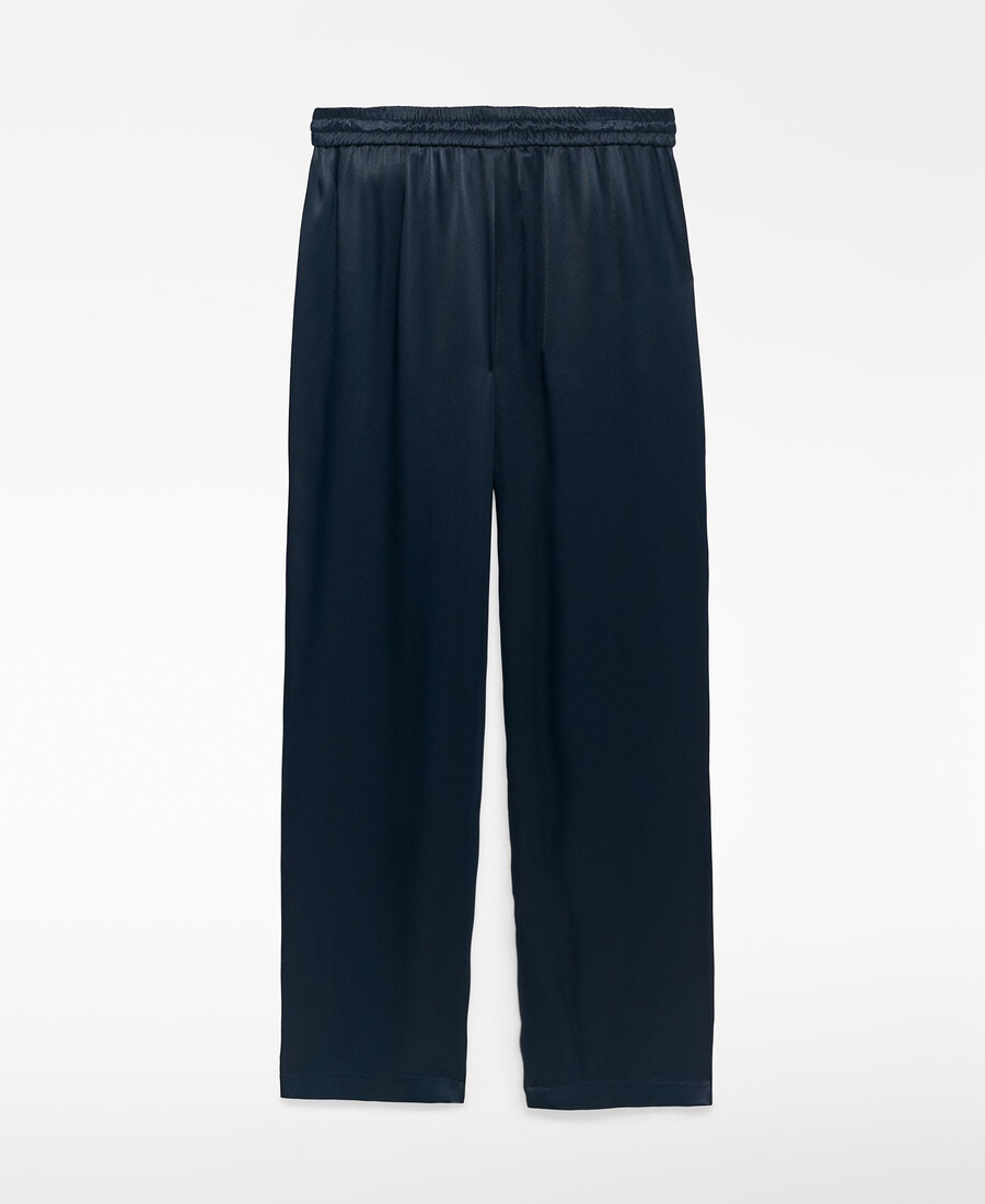 pantalón jogger de satén para mujer
