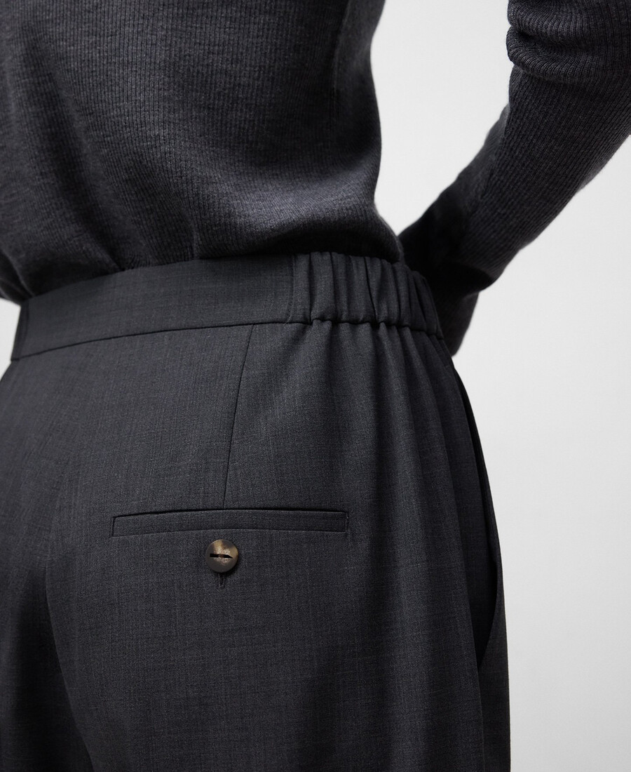 pantalón recto hasta el tobillo mujer
