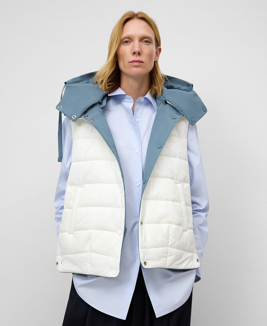 chaleco acolchado reversible mujer