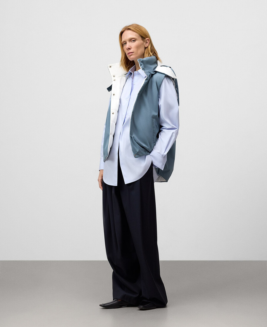 chaleco acolchado reversible mujer