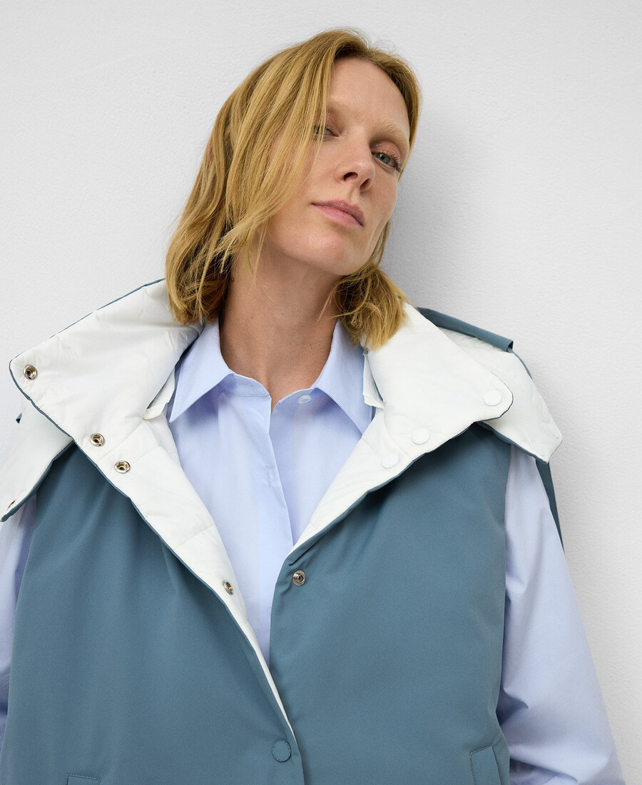 chaleco acolchado reversible mujer
