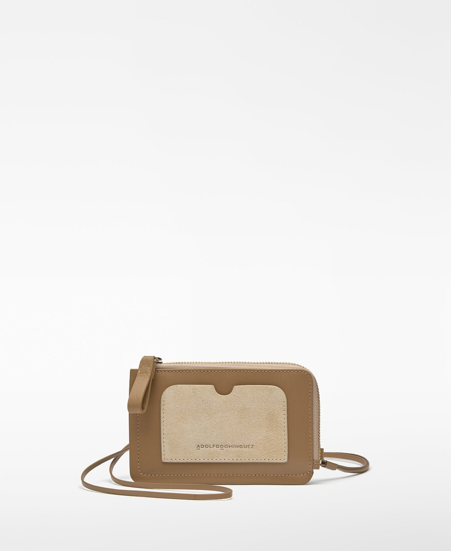 cartera dorna de ante con correa para mujer