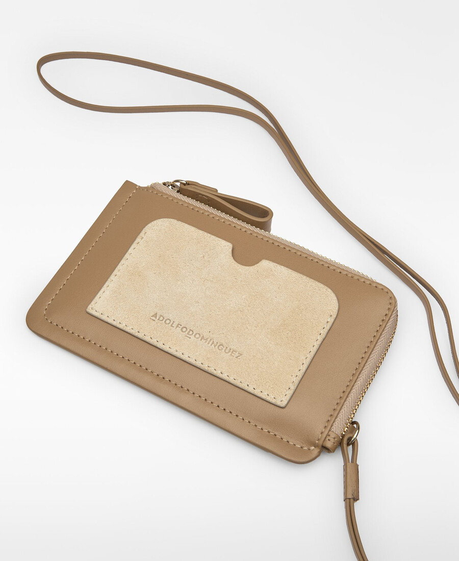 cartera dorna de ante con correa para mujer