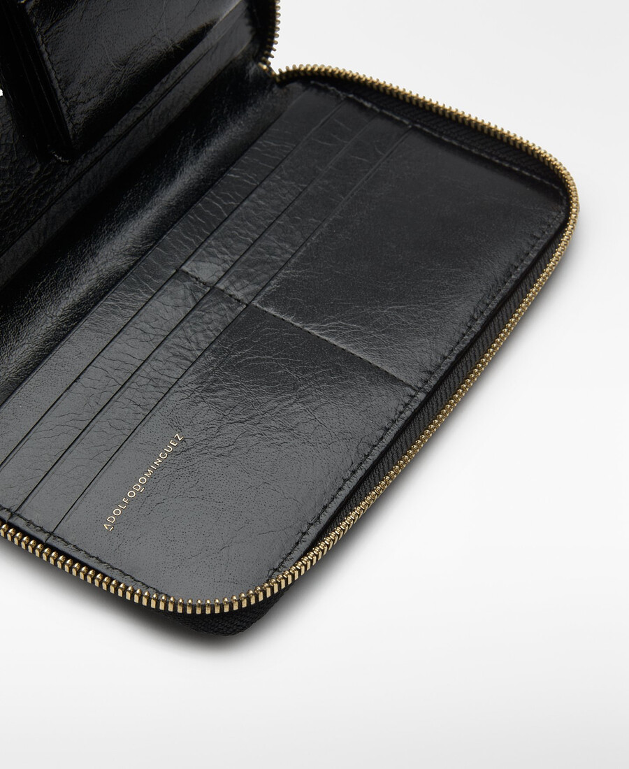 cartera grande de mujer con patchwork de piel