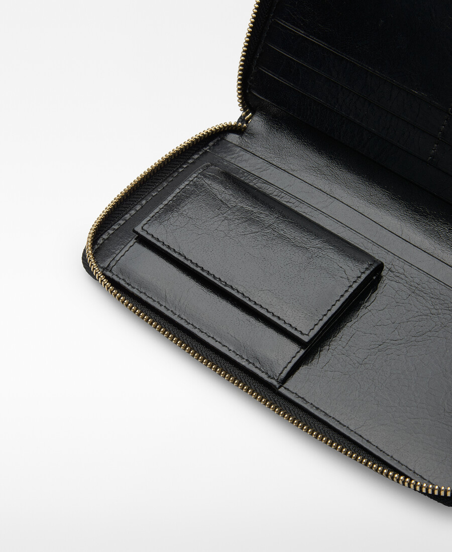 cartera grande de mujer con patchwork de piel