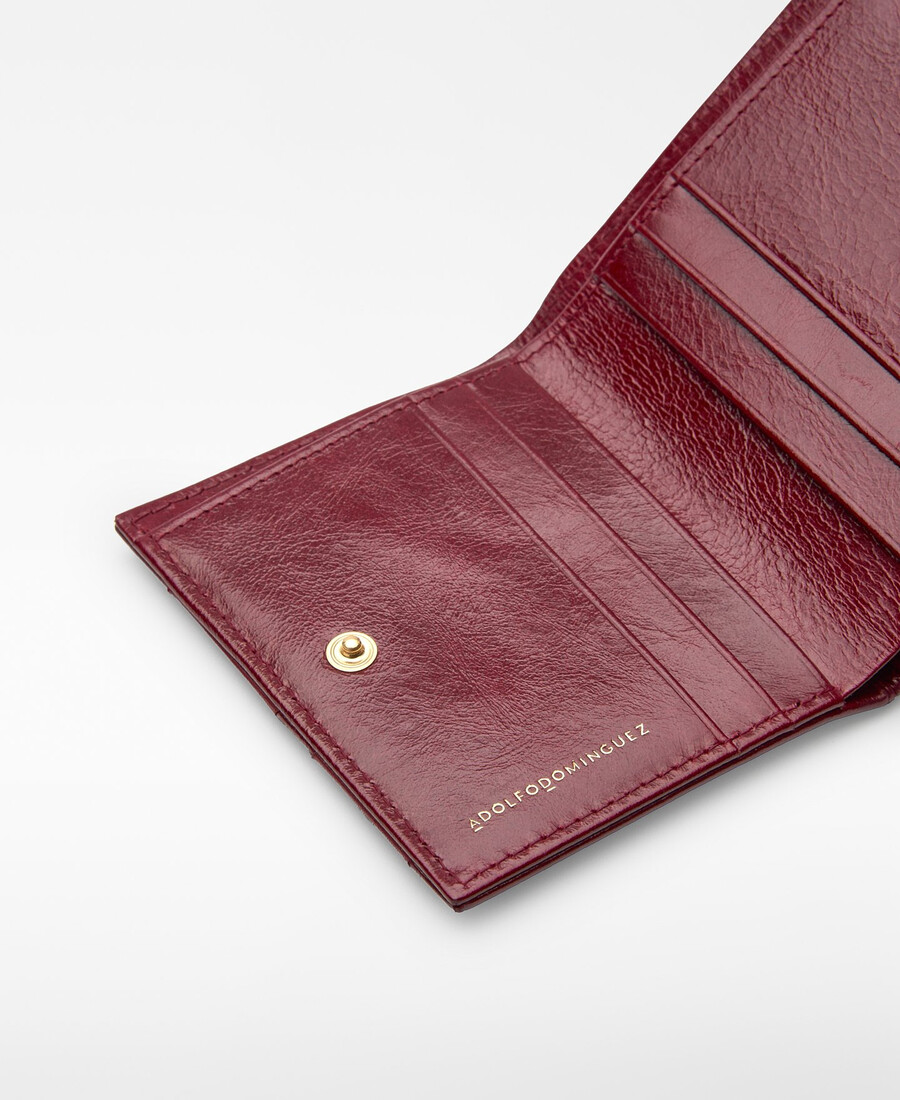 cartera de mujer de piel patchwork