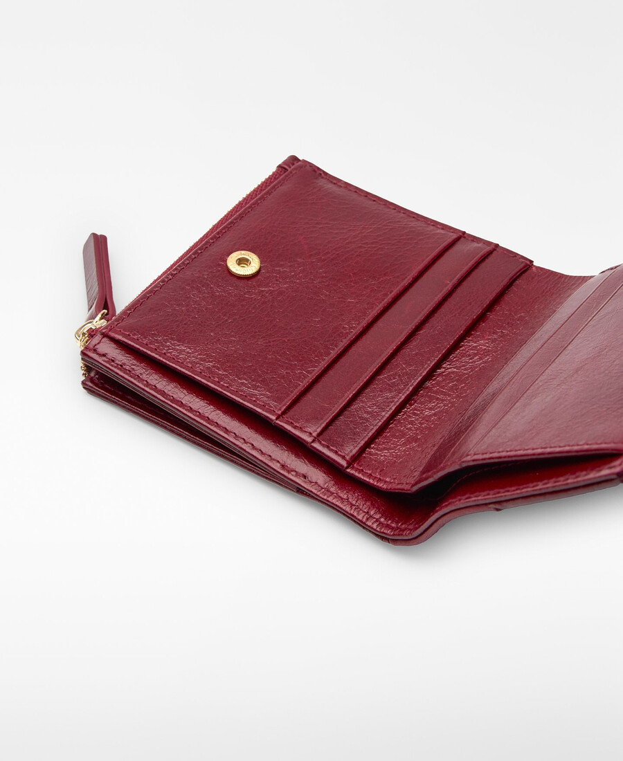 cartera de mujer de piel patchwork