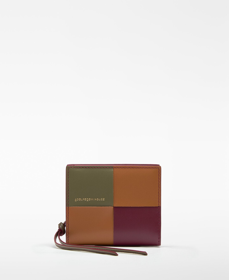cartera mediana tricolor horizonte para mujer